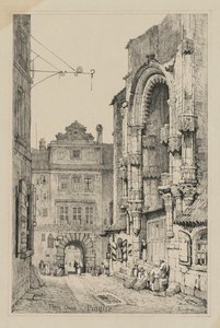 Facsimiles van schetsen gemaakt in Vlaanderen en Duitsland: Thein Kerk, Praag, 1833