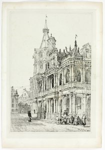 Stadhuis van Keulen door Samuel Prout
