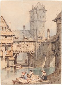 Wasvrouwen voor de Wasserturm, Neurenberg