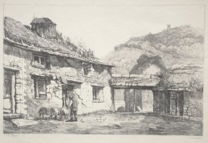 Lynmouth, 1819 door Samuel Prout