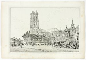 Maline, van Facsimiles van schetsen gemaakt in Vlaanderen en Duitsland door Samuel Prout