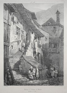 Ruïnes van de abdij van Baume. Binnenplaats
