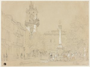 Plein in Aix-en-Provence door Samuel Prout