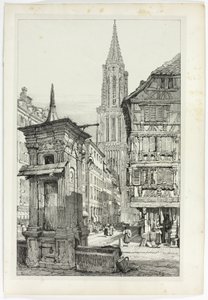 Straatsburg door Samuel Prout