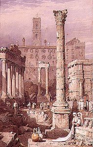 Het Forum, Rome door Samuel Prout