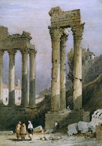 De Tempel van Vespasianus en Saturnus door Samuel Prout