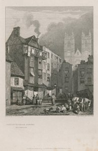 Het huis van William Caxton door Samuel Prout