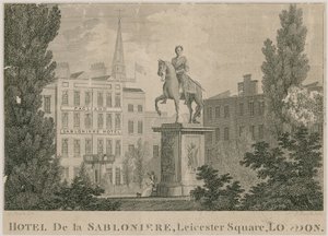 Hotel de Sabloniere, Leicester Square, Londen