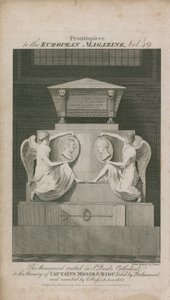 Het monument opgericht in de St Paul