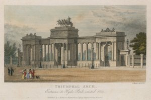 Triomfboog, ingang van Hyde Park Corner, Londen, opgericht 1827