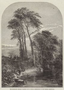 De heidebeek, tentoonstelling van de Britse instelling door Samuel Read