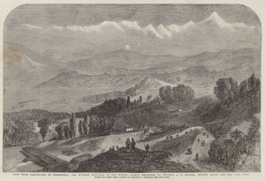 Uitzicht vanaf Darjeeling op Deodhunga, de Hoogste Berg ter Wereld, onlangs gemeten door Kolonel A S Waugh, Hoogte boven de Zee, 29002 voet door Samuel Read