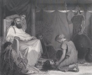 David Voor Saul Gebracht, uit The Art Journal, tegenover p. 100, april 1871