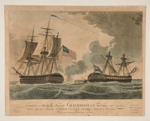 Verovering van H. B. M. Fregat Macedonian door Verenigde Staten