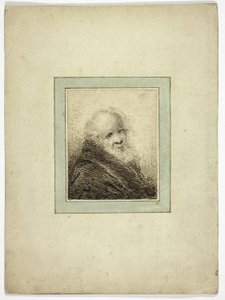Buste van oude man door Samuel Shelley