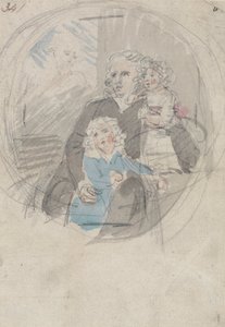 Studie voor een Portretgroep door Samuel Shelley