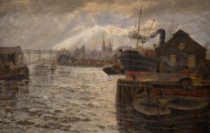 De Tyne met Hoog Niveau Brug, 1920
