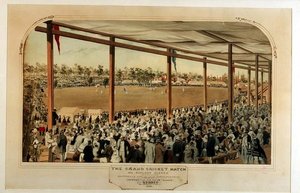 De Grote Cricketwedstrijd: All England Eleven tegen de Tweeëntwintig van New South Wales door Samuel Thomas Gill