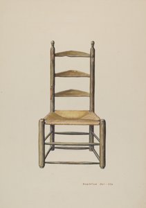 Pennsylvania Ladder Back Stoel door Samuel W. Ford