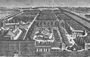 Een algemeen uitzicht op Vauxhall Gardens, ca. 1756