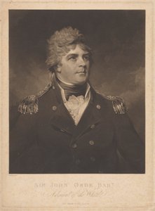 Sir John Orde door Samuel William Reynolds