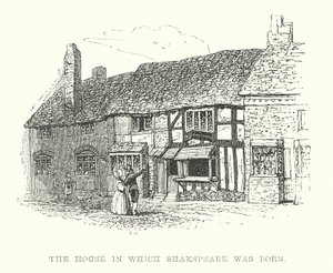Het huis waarin Shakespeare werd geboren door Samuel Williams