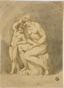 Venus en Cupido door Samuel de Wilde