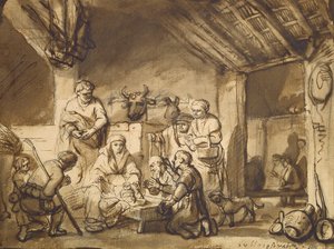 Aanbidding van de Herders, c.1646 door Samuel van Hoogstraten