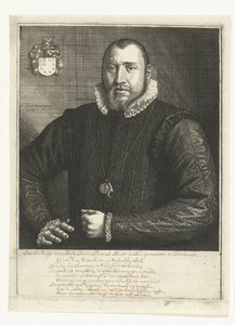 Portret van Jacob Muys van Holy door Samuel van Hoogstraten