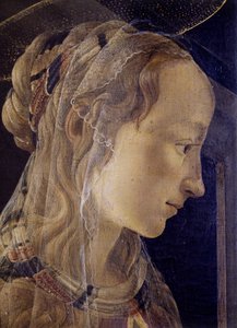 Retable de Saint-Ambroise (Saint Ambroise) of Retable des Convers. Detail van Sint-Catharina van Alexandrië. Schilderij van Alessandro di Mariano dei Filipepi genaamd Sandro Botticelli (1445-1510). Tempera op doek