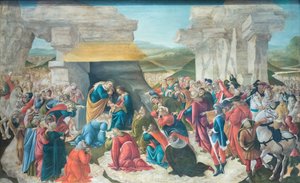 Aanbidding der Wijzen door Sandro Botticelli