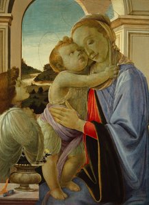 Madonna en Kind met Aanbiddende Engel, ca. 1468 door Sandro (1444/5 1510) Botticelli