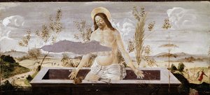 Pieta (detail) door Sandro Botticelli