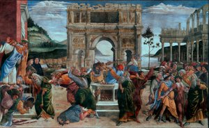 De straf van de zonen van Korach of de straf van de rebellen, Sixtijnse Kapel