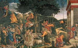 De jeugd van Mozes, in de Sixtijnse Kapel