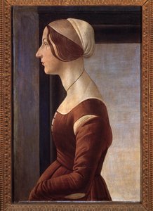 Jonge dame door Sandro Botticelli