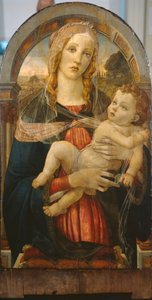 De Maagd en het Kind door Sandro (after) Botticelli
