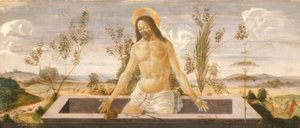 Christus in het graf door Sandro Botticelli