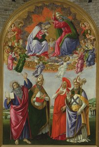 Kroning van de Maagd (San Marco Altaarstuk), 1490-92
