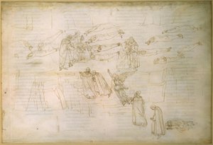 Dantes droom over sirenen door Sandro Botticelli