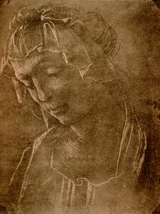 Vrouwelijk hoofd door Sandro Botticelli