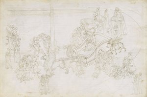 Illustratie bij de Goddelijke Komedie door Dante Alighieri Purgatorio 31, 1480-1490 door Sandro Botticelli