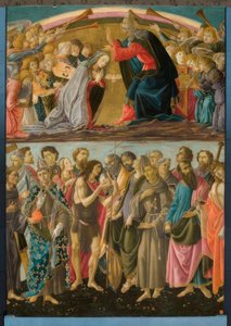 Kroning van Maria met heiligen door Sandro Botticelli