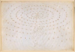 La Divina Commedia, Paradiso XXIV. Achtste sfeer (hemel met vaste sterren): Beatrice vraagt Petrus om haar leerling te toetsen op het ware geloof, de eerste theologische deugd; Dantes geloofsbelijdenis