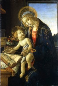Madonna en Kind Madonna van het Boek door Sandro Botticelli