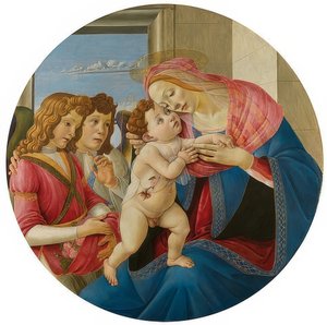 Madonna met kind en twee engelen