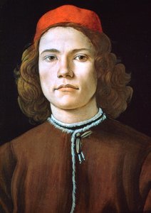 Portret van een jonge man, ca. 1480-1485 door Sandro Botticelli