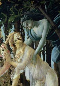 Primavera: detail van Zephyr en Flora