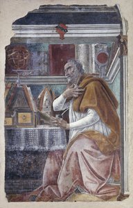 Sint Augustinus in zijn studeerkamer
