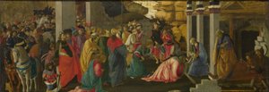 De aanbidding der koningen, ca. 1470 door Sandro Botticelli